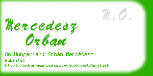 mercedesz orban business card